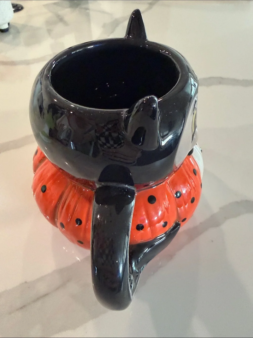 Black & Orange bat Pumpkin Ceramic Mug - Home Accents
